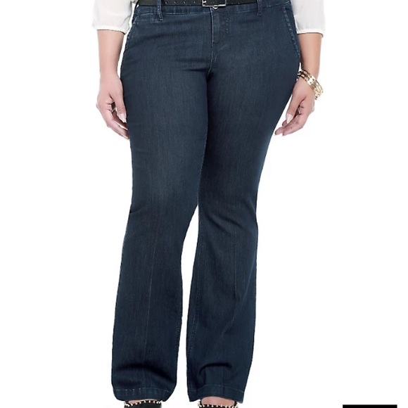 Torrid Dark Rinse Denim Trouser Jeans Pants